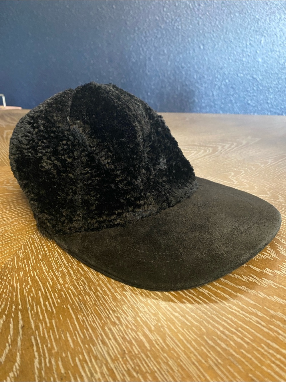 Sunny Choi Bouclé Baseball Cap in Black